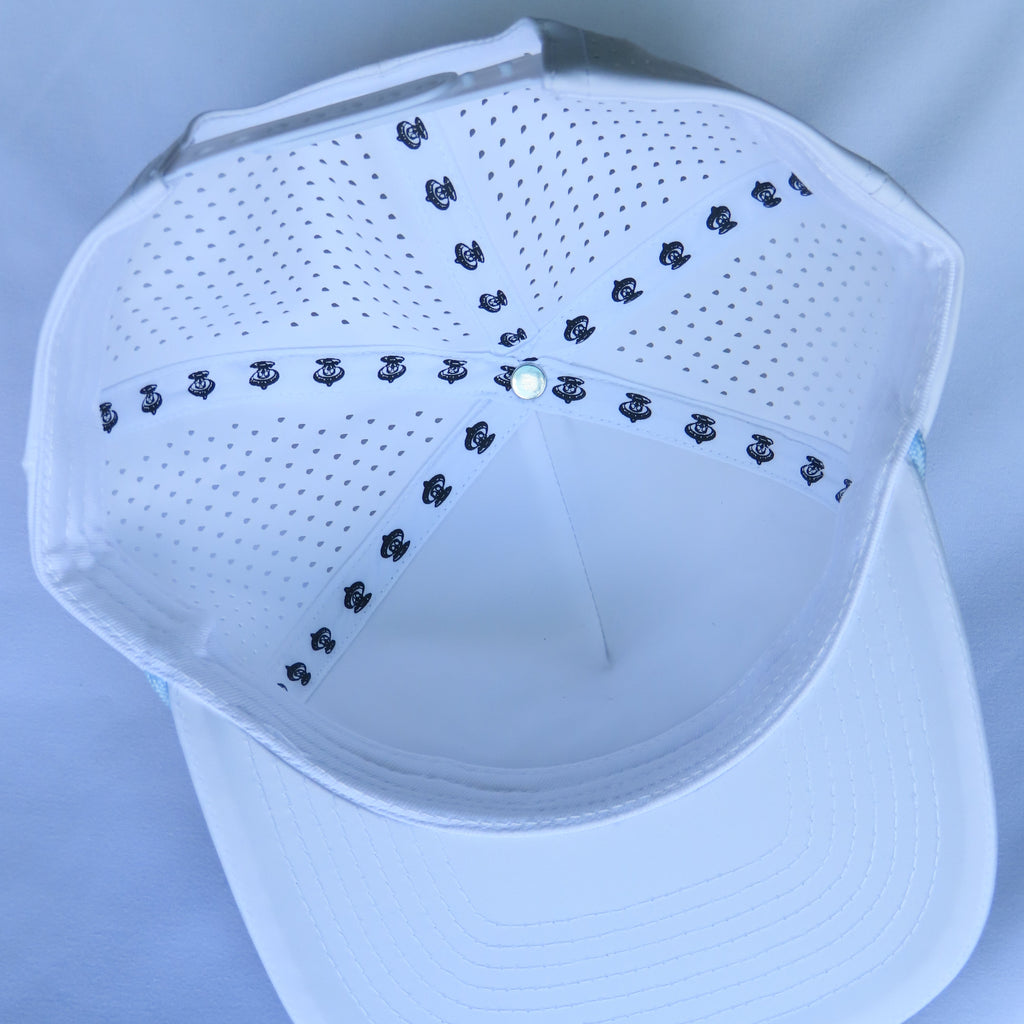 Cielo Blue | Rope Hat - White / Sky Blue