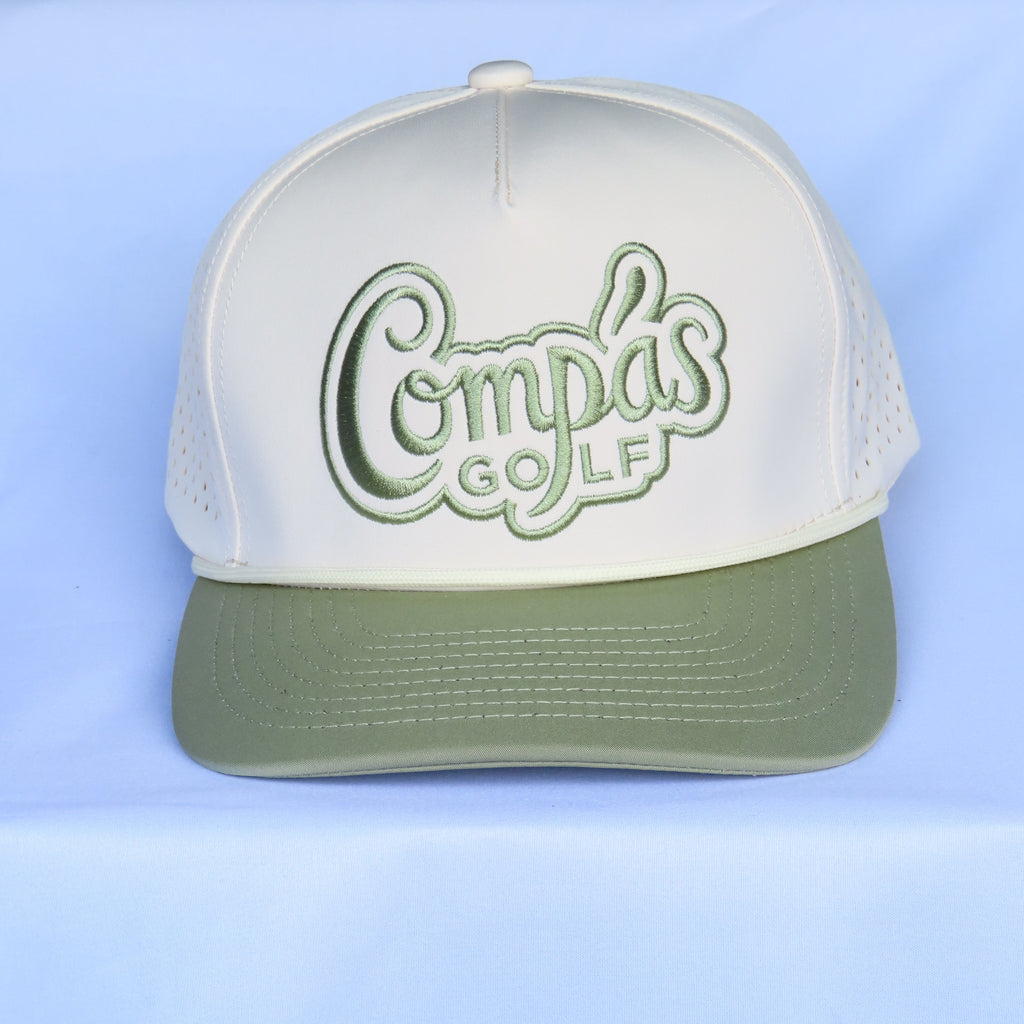 Campo Verde | Rope Hat - Cream / Olive Green