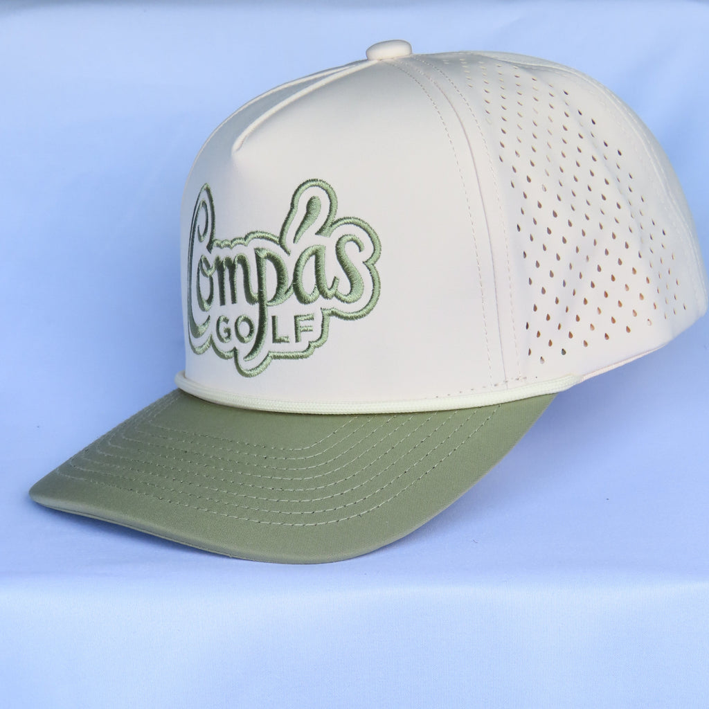 Campo Verde | Rope Hat - Cream / Olive Green