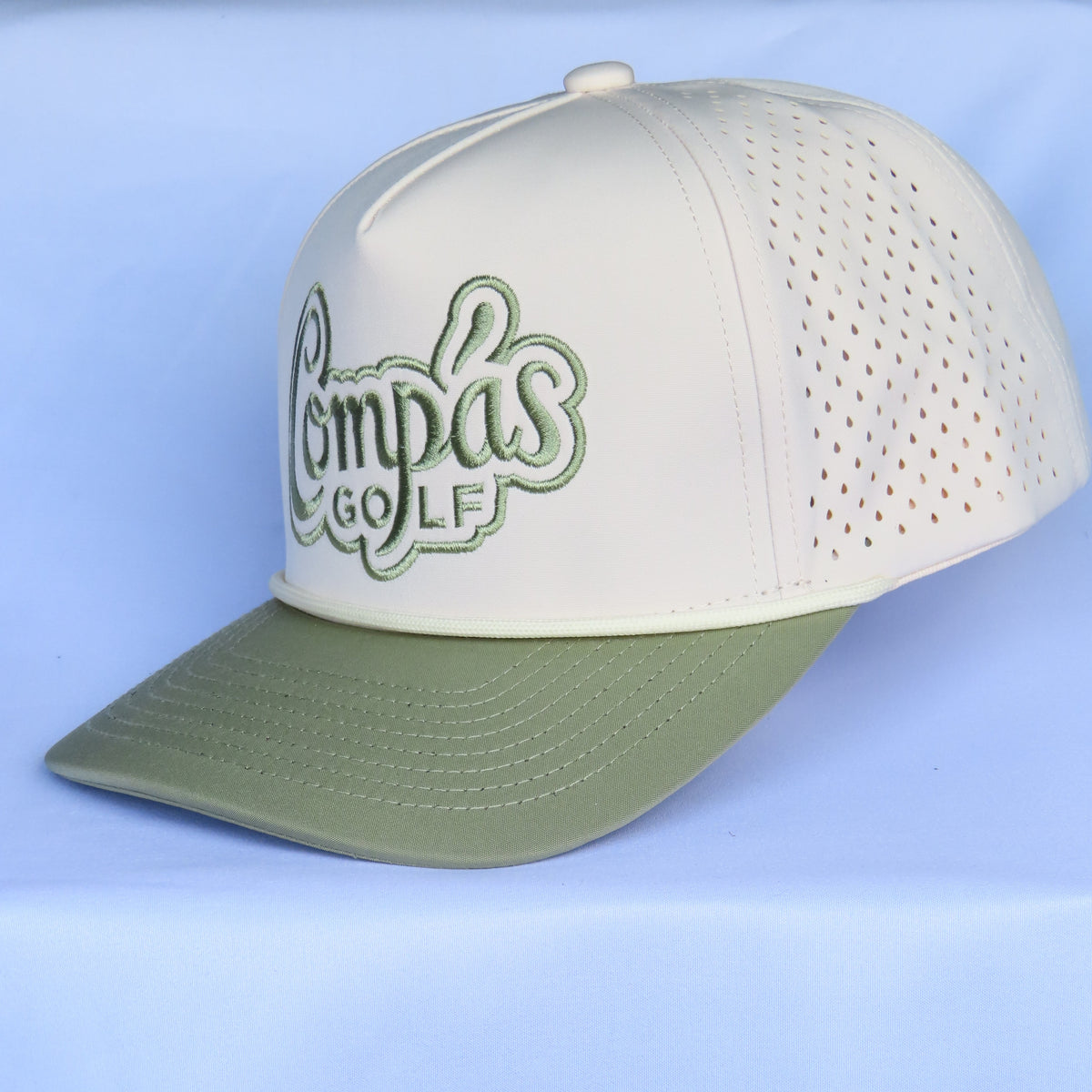 Campo Verde | Rope Hat - Cream / Olive Green